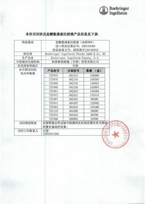 沐舒坦用户注意:上海一药企主动召回部分批次